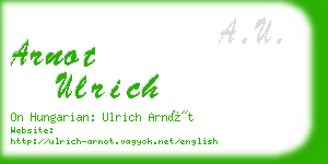 arnot ulrich business card